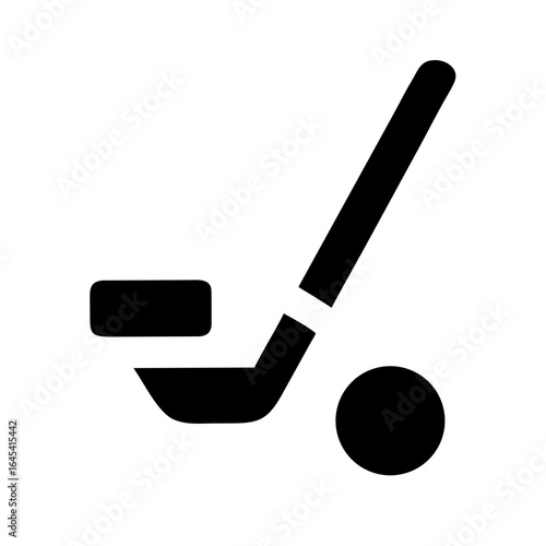 Photography Hockey Outline Icon – Ice Hockey Sport and Game Equipment Vector Illustration