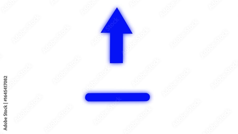 Simple upload arrow icon animation on white background Perfect for web design, cloud storage and file transfer visuals Simple upload arrow icon animation on white background Perfect for web design, cloud storage and file transfer visuals