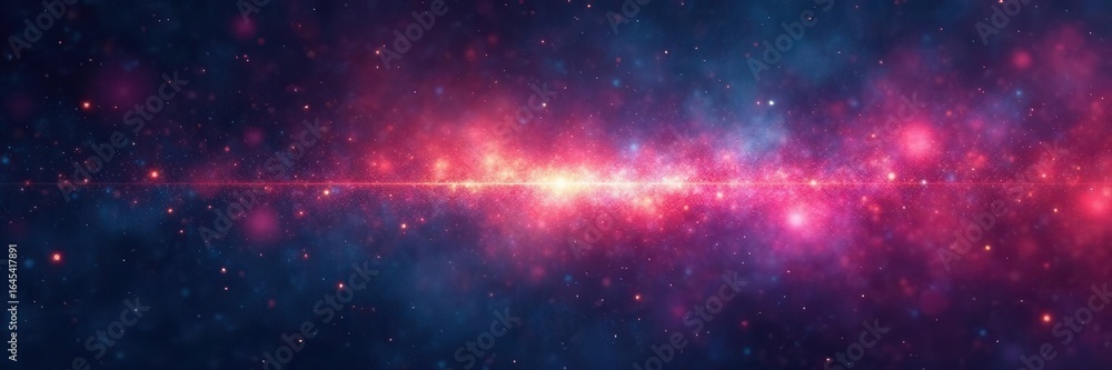 Fototapeta premium Intense, ethereal light beam streaks across dark space , illumination, optical