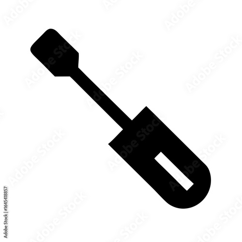 Screwdriver Icon – Hand Tool Illustration for DIY, Construction, Repair, and Maintenance Work