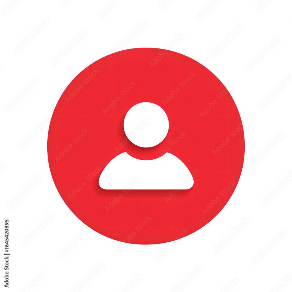 Modern user icon symbolizing profile identity and digital connection Modern user icon symbolizing profile identity and digital connection