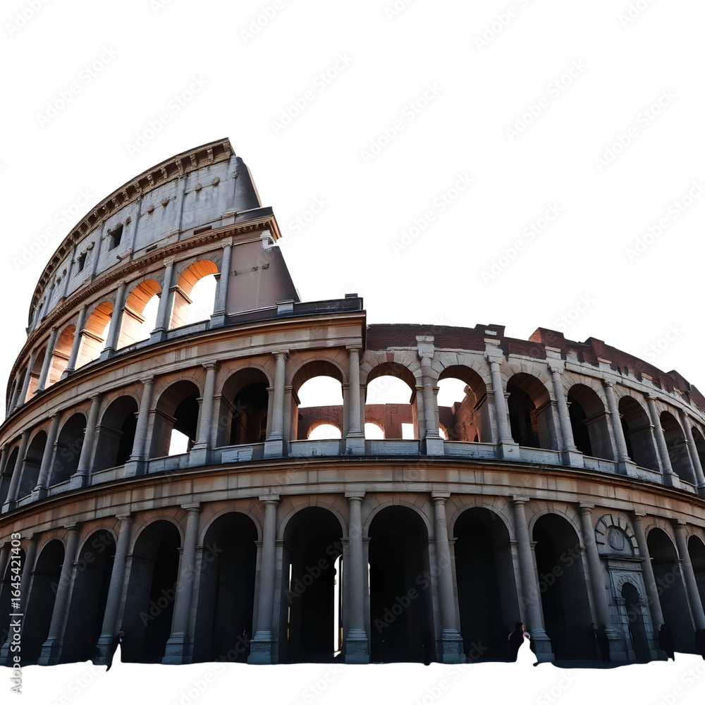 Fototapeta premium Photo of Colosseum in Rome, Italy, isolated on transparent background