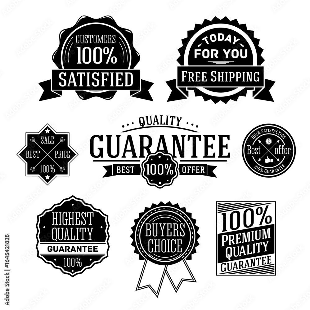Obraz premium Seller Badge Vector Design Collection