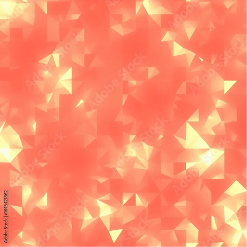 Crystalline warm reds digital mosaic render