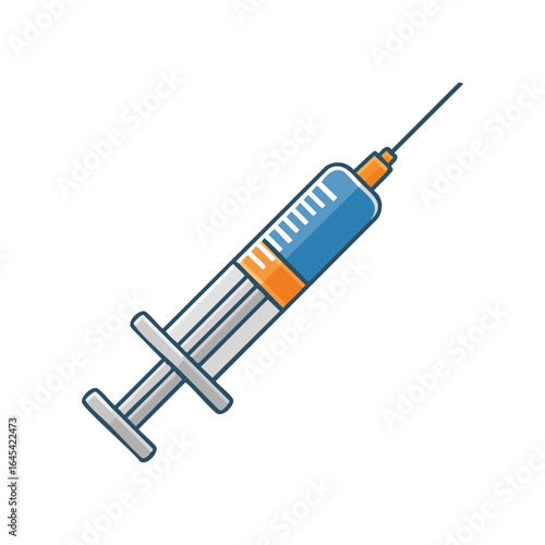 syringe isolated on white background