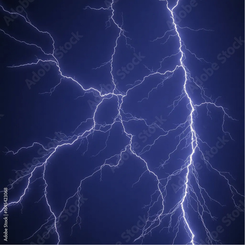 Crystalline bright and busy lightning streaks composition