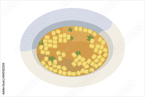 Shkedei marak. Vector simple color flat illustration.