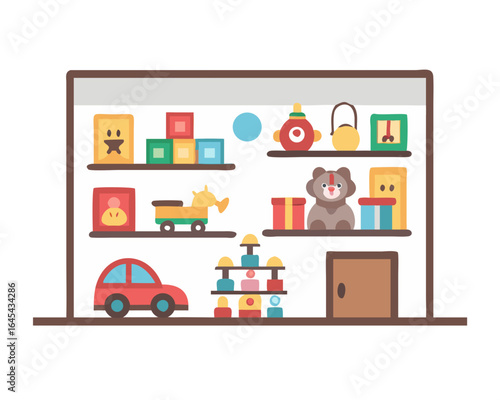 Playroom: A room specifically for children's toys and games.

