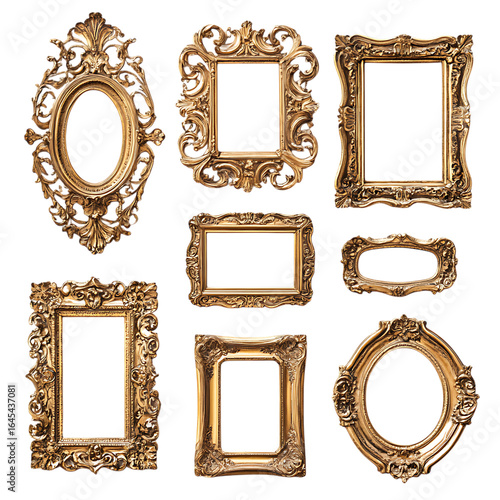Decorative vintage picture frames