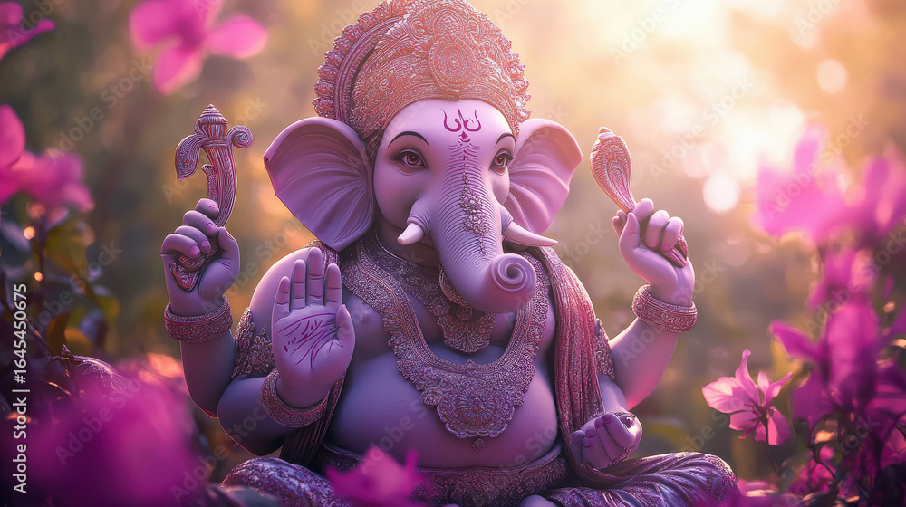 Fototapeta premium beautiful statue of lord ganesha