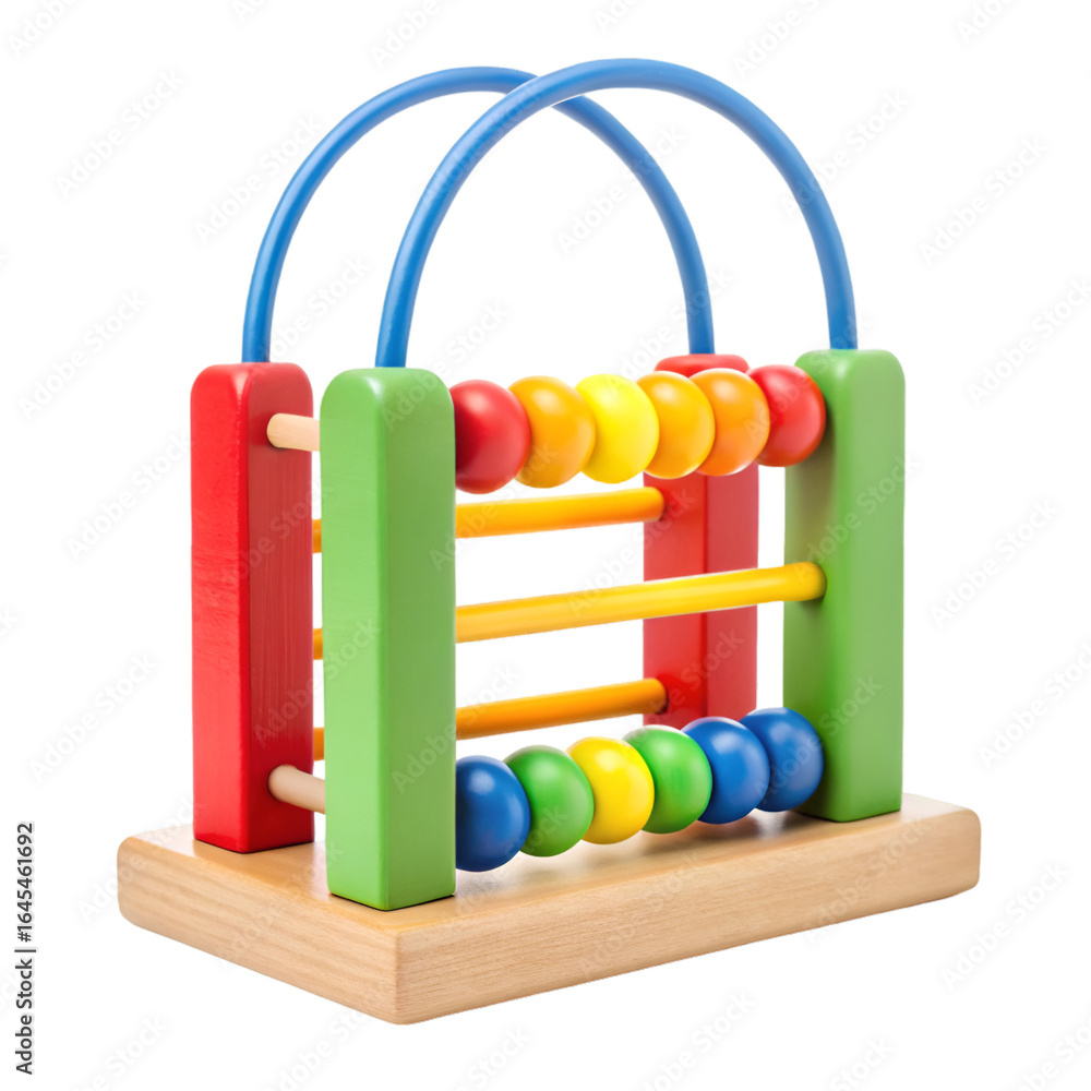 Naklejka premium abacus with colorful beads