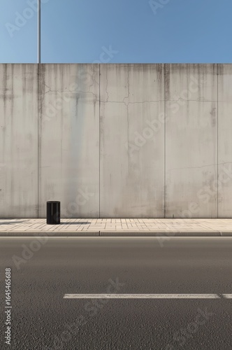 Wallpaper Mural A blank street concrete wall for mural Torontodigital.ca
