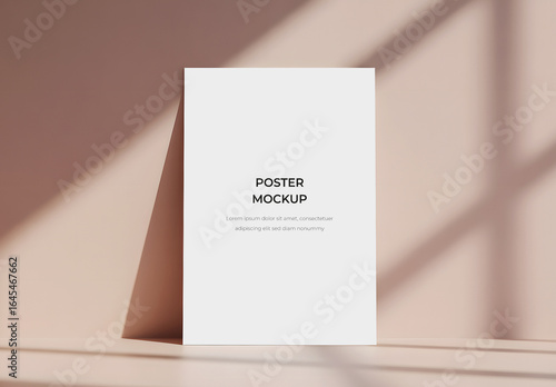 Clean Paper Mockup for Art Print Flyer Display