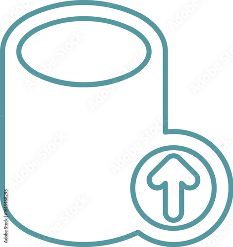 Database Install In Outline Icon