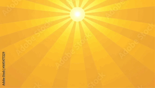 Sunburst graphic design with yellow rays emanating from center  