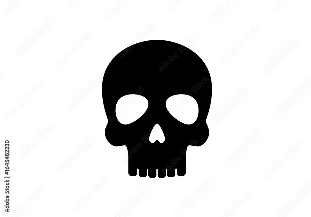 Obraz premium Glowing Skull Abstract Digital Art isolated on transparent background