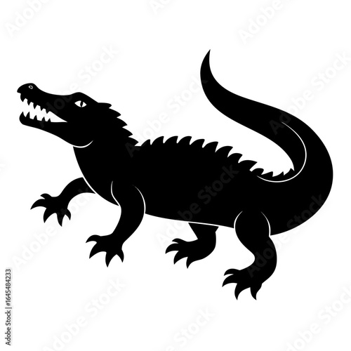 iguana on white background