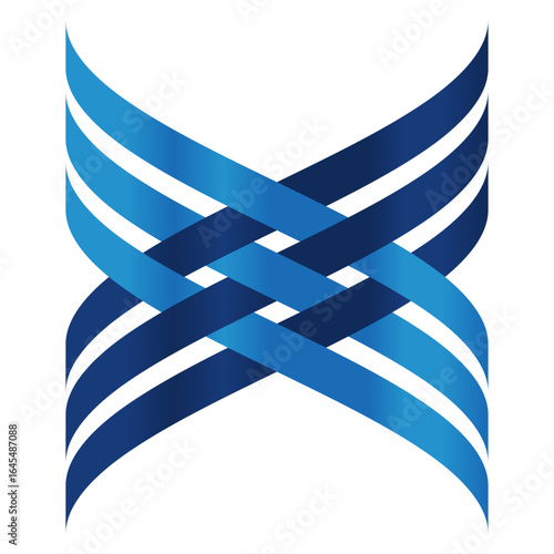 Abstract Blue Geometric Shapes with Gradient and Black Overlay vector