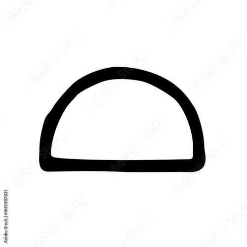 Measurement Semicircle maths Hand Drawn Geometric Shape semicircle