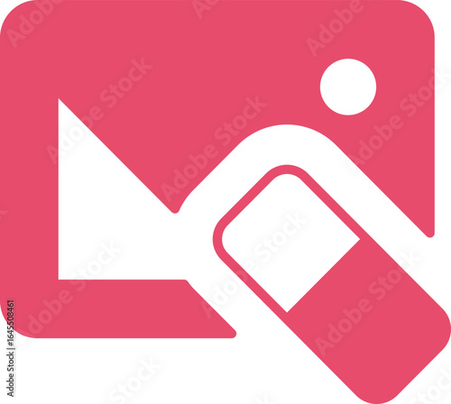 Erase Image  In Fill Icon