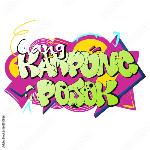 Colorful Graffiti Logo – Urban Street Art Design