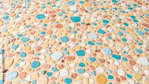 Colorful Terrazzo Stone Floor Texture