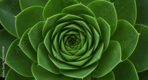 Close-up of a vibrant green succulent showcasing its intricate geometric patterns
