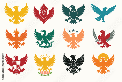 Collection of Phoenix Eagle Garuda Logo Designs