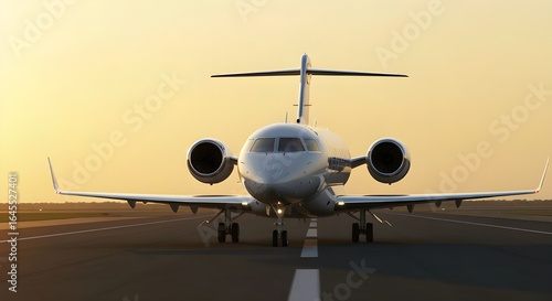 Sunset Takeoff of a Gulfstream G700
