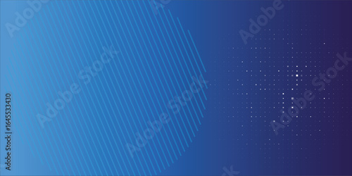 Abstract Blue Gradient Background With Circular and Geometric Elements eps10