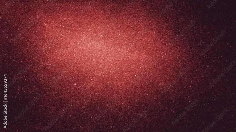 Obraz premium A deep red cosmic background with scattered light particles emphasizing a mysterious and ethereal atmosphere.