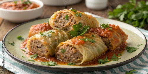 Close-up of Stuffed Cabbage...