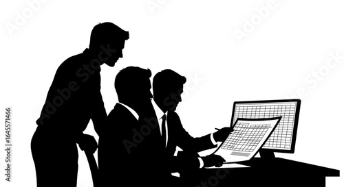 business team collaboration solving data challenges achieving strategic goals through data analysis and teamwork