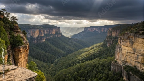 Dramatic Canyon Landscape S...