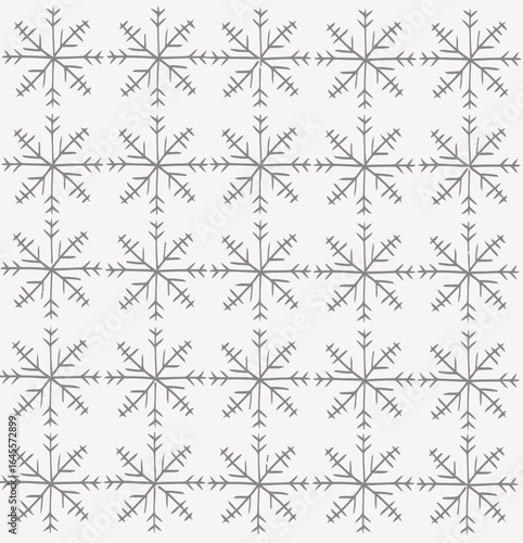 Geometric snowflake pattern, repeating design.

