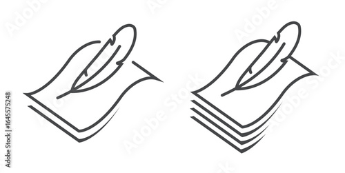 Softness level icon, soft layers as comfortable lightweight material vector sign symbol set line stroke outline art, light weight sheets fabric structure, breathable surface cover blanket logo