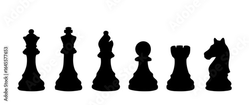 Chess pieces in a strategic formation.
