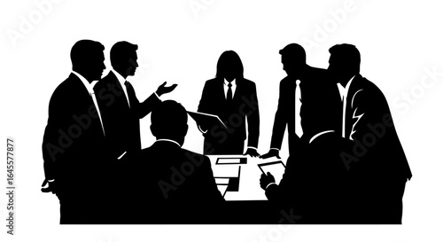 business team collaboration strategic meeting for enhanced productivity and problem solving