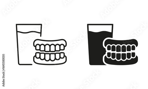 Dental hygiene: water and dentures.
