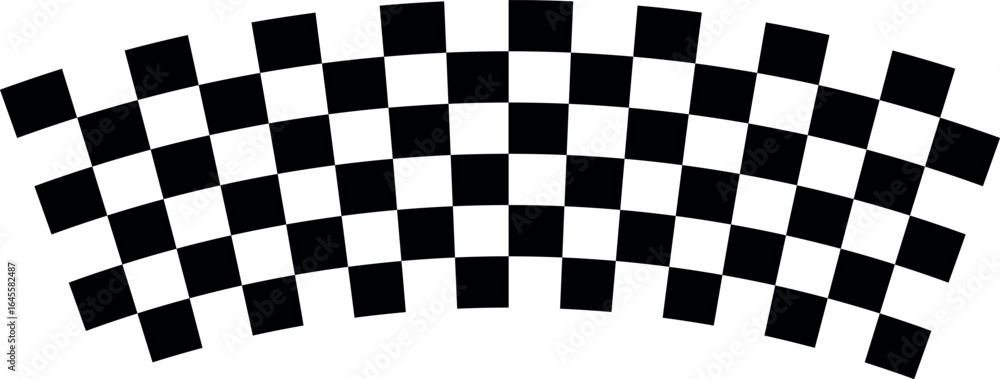 Fototapeta premium Race Flag Design – Checkered Flag Vector Illustration