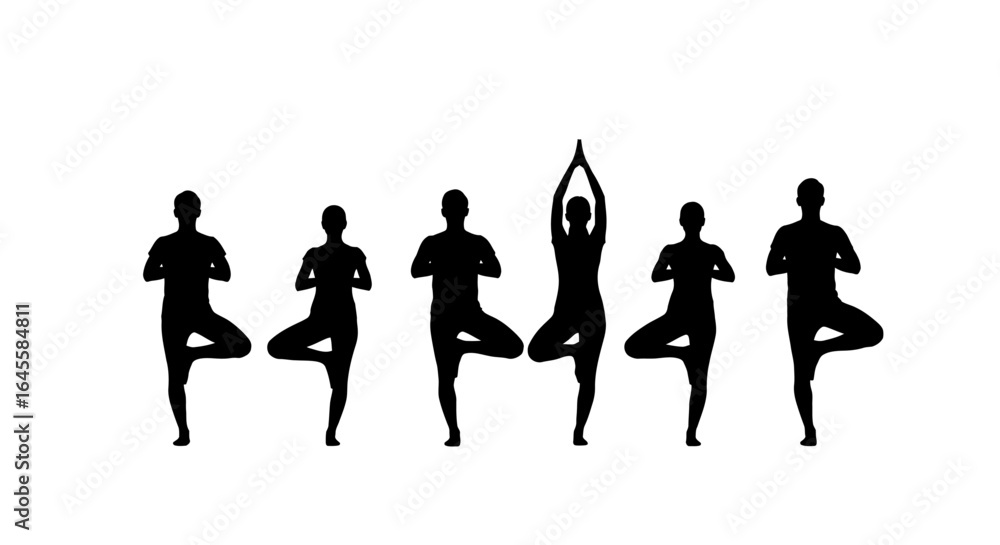 Obraz premium mastering the tree pose a stepbystep yoga guide for beginners to advanced practitioners improve balance strength and focus