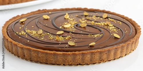 Swirled Chocolate Tart with...
