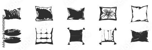 Simple designs of various pillows.