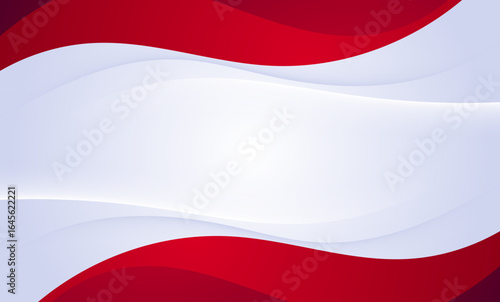 Free Download Waving red and white abstract background design - GFXLoad