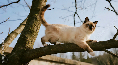 Siamese Cat Stalking