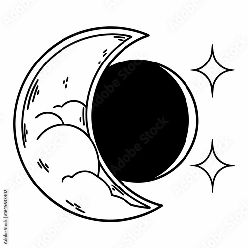 moon and star