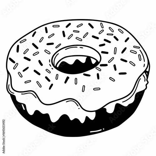 donut on a white background