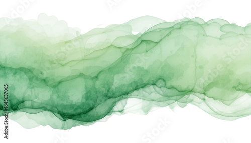 Abstract Green Marbled Watercolor Texture with Flowing Lines: A natural and organic design element