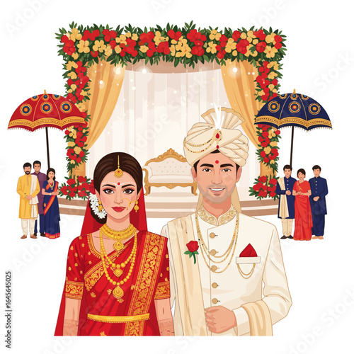 Colorful Traditional Bangladeshi Wedding Ceremony