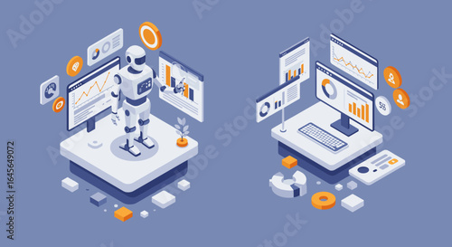 Isometric robotics and data analysis in modern workspace design